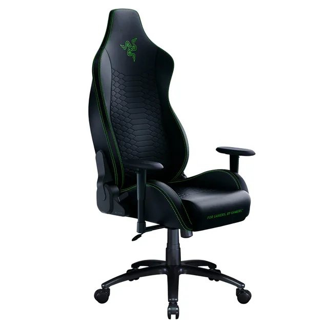 razer-iskur-x-ergonomic-gaming-chair-black-green-with-high-density-foam-cushions image 1
