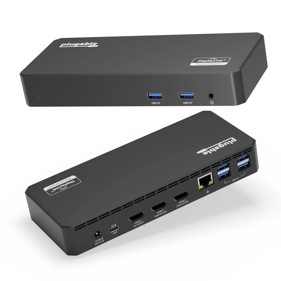 plugable-ud-3900pdz-usb-c-triple-monitor-docking-station-with-60w-charging image 1