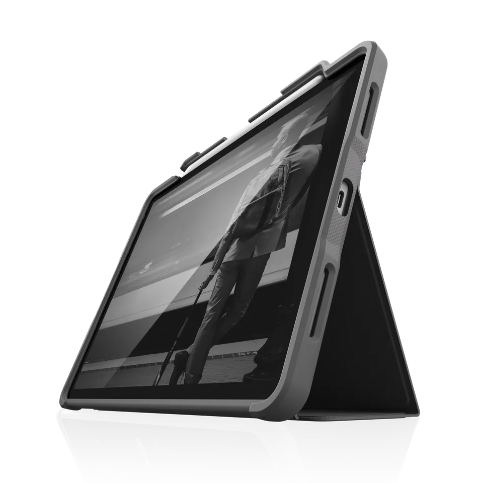 stm-goods-dux-plus-case-for-ipad-pro-11-2nd-gen-transparent-back-with-apple-penc image 1