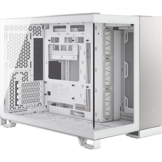 corsair-2500x-small-tower-matx-pc-case-panoramic-tempered-glass-dual-chamber-whi image 1