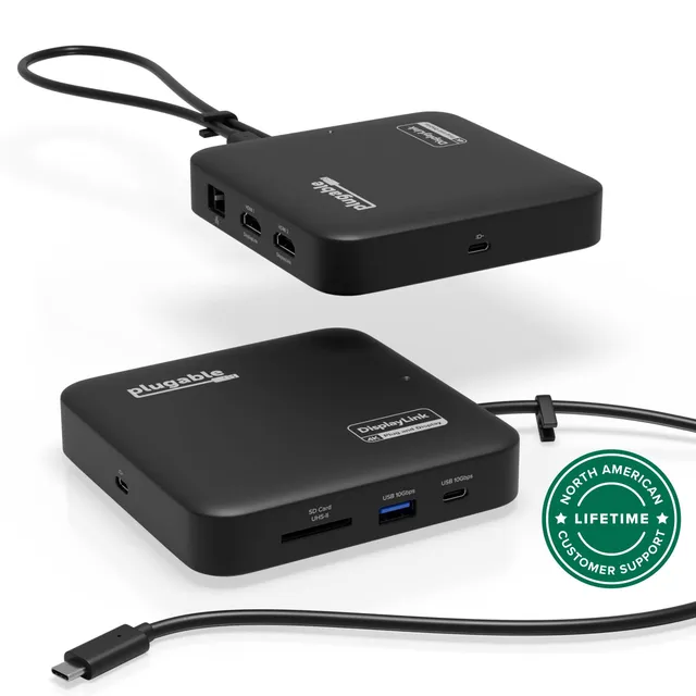 plugable-usbc-6950pdz-usb-c-dual-hdmi-docking-station-with-100w-pass-through-cha image 1