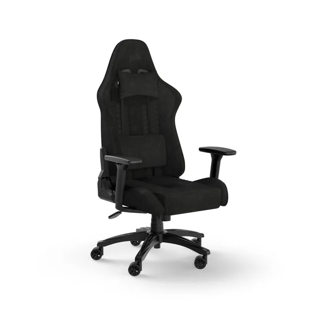 corsair-tc100-relaxed-gaming-chair-fabric-racing-inspired-wider-seat-lumbar-memo image 1