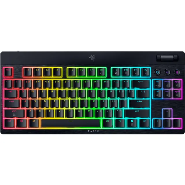 razer-blackwidow-v4-low-profile-tkl-hyperspeed-wireless-gaming-keyboard-green-sw image 1