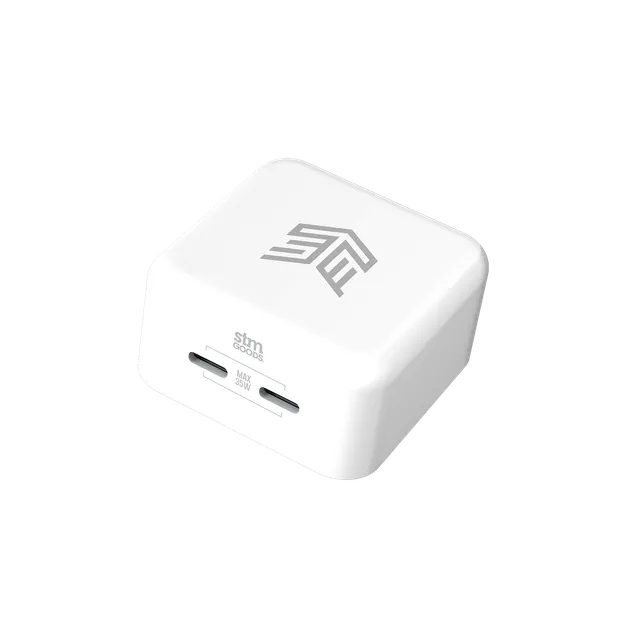 stm-goods-35w-dual-port-usb-c-gan-power-adapter image 1