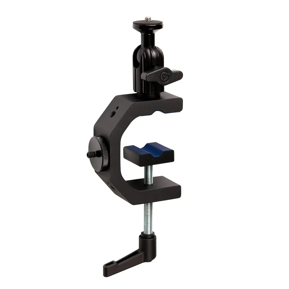 elgato-heavy-clamp-professional-mount-with-ball-head-4x-1-4-threads-padded-jaws- image 1