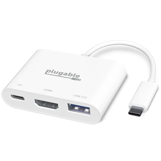 plugable-usbc-md101-usb-c-multiport-adapter-hdmi-usb-a-usb-c-power-delivery image 1