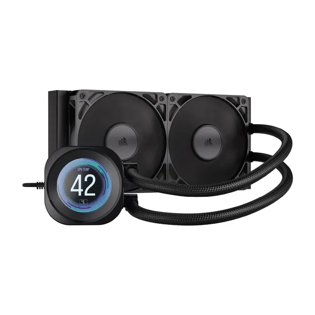 corsair-nautilus-240-rs-lcd-liquid-cpu-cooler-2-1-lcd-screen-240mm-aio-low-noise image 1