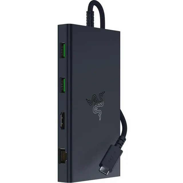 razer-usb-c-dock-11-in-1-portable-travel-hub-4k-60hz-hdmi-85w-pd-black image 1