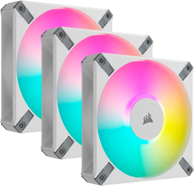 corsair-icue-af120-rgb-elite-120mm-pwm-triple-fan-kit-airguide-technology-fluid- image 1