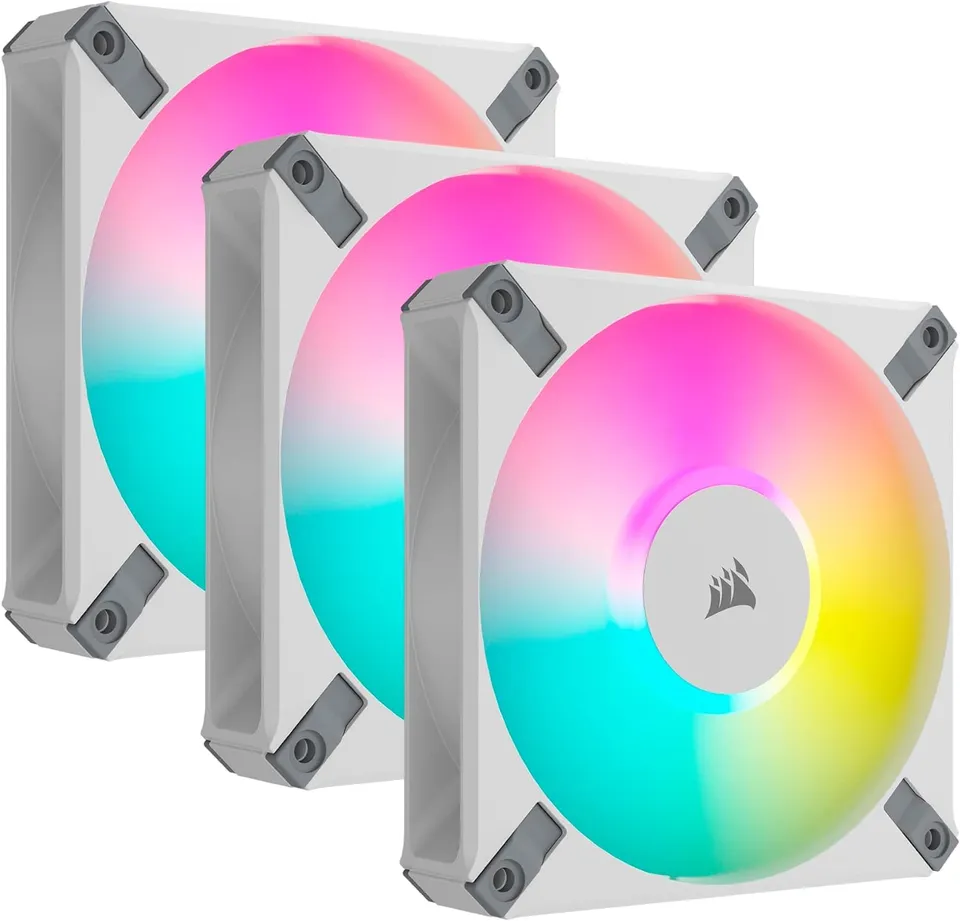 corsair-icue-af120-rgb-elite-120mm-pwm-triple-fan-kit-airguide-technology-fluid- image 1