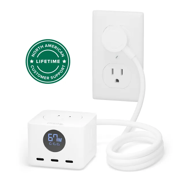 plugable-ps3-meter3-67w-usb-c-charging-station-with-power-meter-and-3-outlets image 1