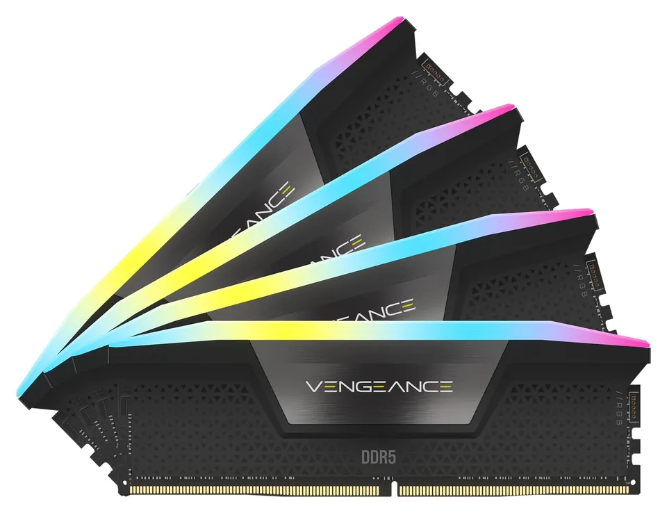 corsair-vengeance-rgb-ddr5-ram-96gb-4x24gb-5600mhz-cl40-intel-xmp-3-0-icue-compa image 1