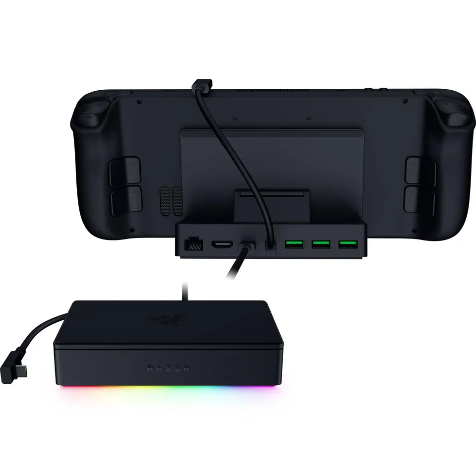 razer-handheld-dock-chroma-6-port-usb-c-charging-hub-stand-for-steam-deck-rog-al image 1