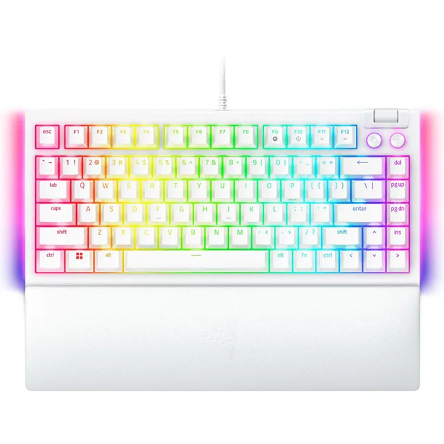 razer-blackwidow-v4-75-mechanical-gaming-keyboard-hot-swappable-orange-tactile-s image 1