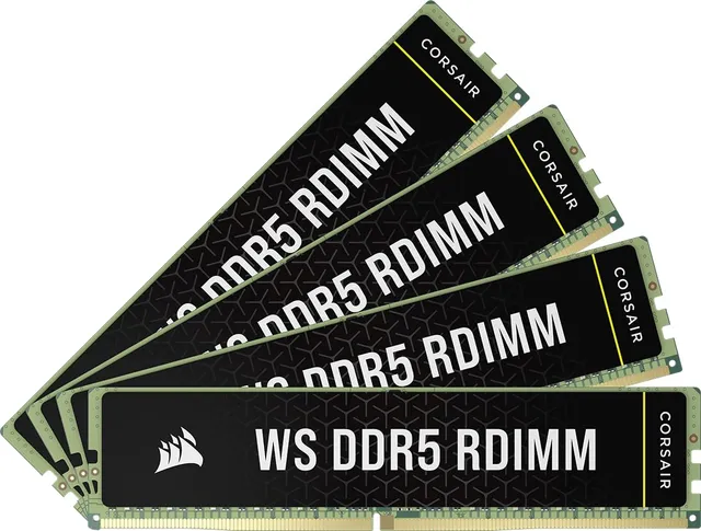 corsair-ws-ddr5-ecc-rdimm-128gb-4x32gb-5600mhz-cl40-intel-xmp-3-0-server-memory- image 1