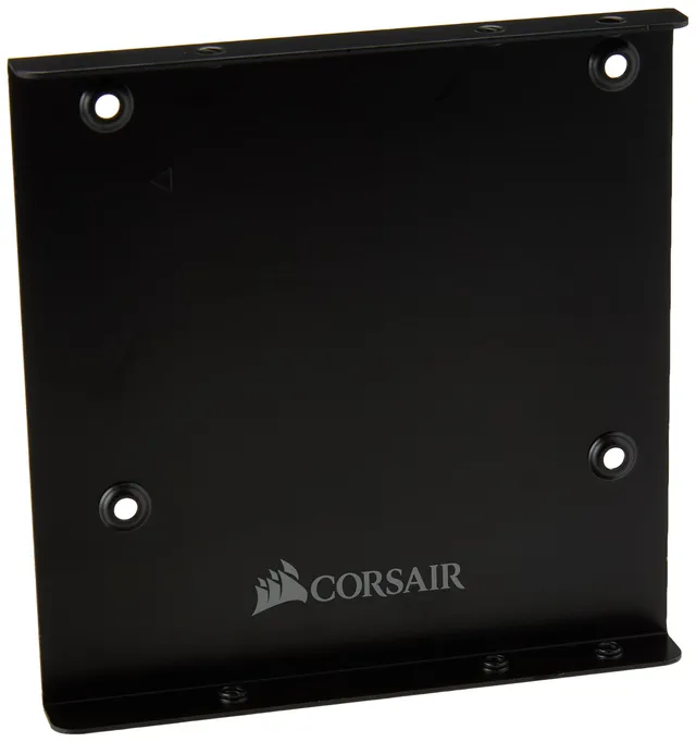 corsair-single-ssd-mounting-bracket-3-5-to-2-5-drive-bay-adapter-black-aluminum image 1