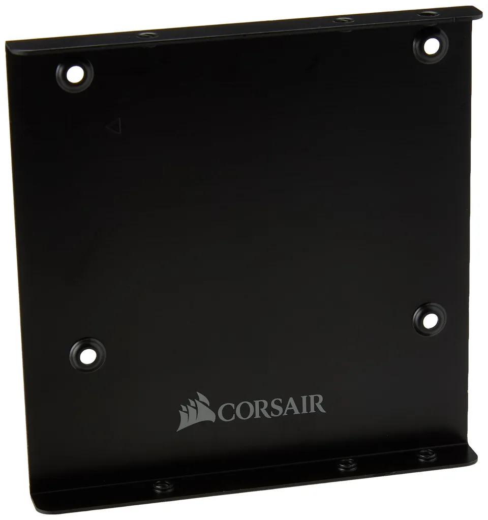 corsair-single-ssd-mounting-bracket-3-5-to-2-5-drive-bay-adapter-black-aluminum image 1