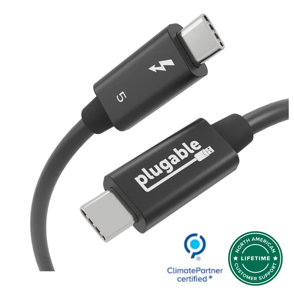 plugable-thunderbolt-5-cable-80gbps-3-3ft-1m-tbt5-240w1m image 1