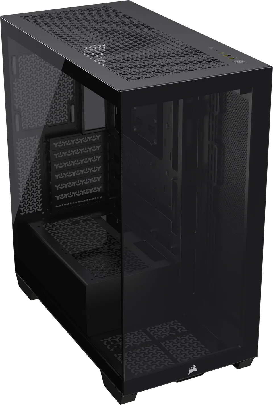 corsair-3500x-mid-tower-atx-pc-case-with-panoramic-tempered-glass-reverse-connec image 1