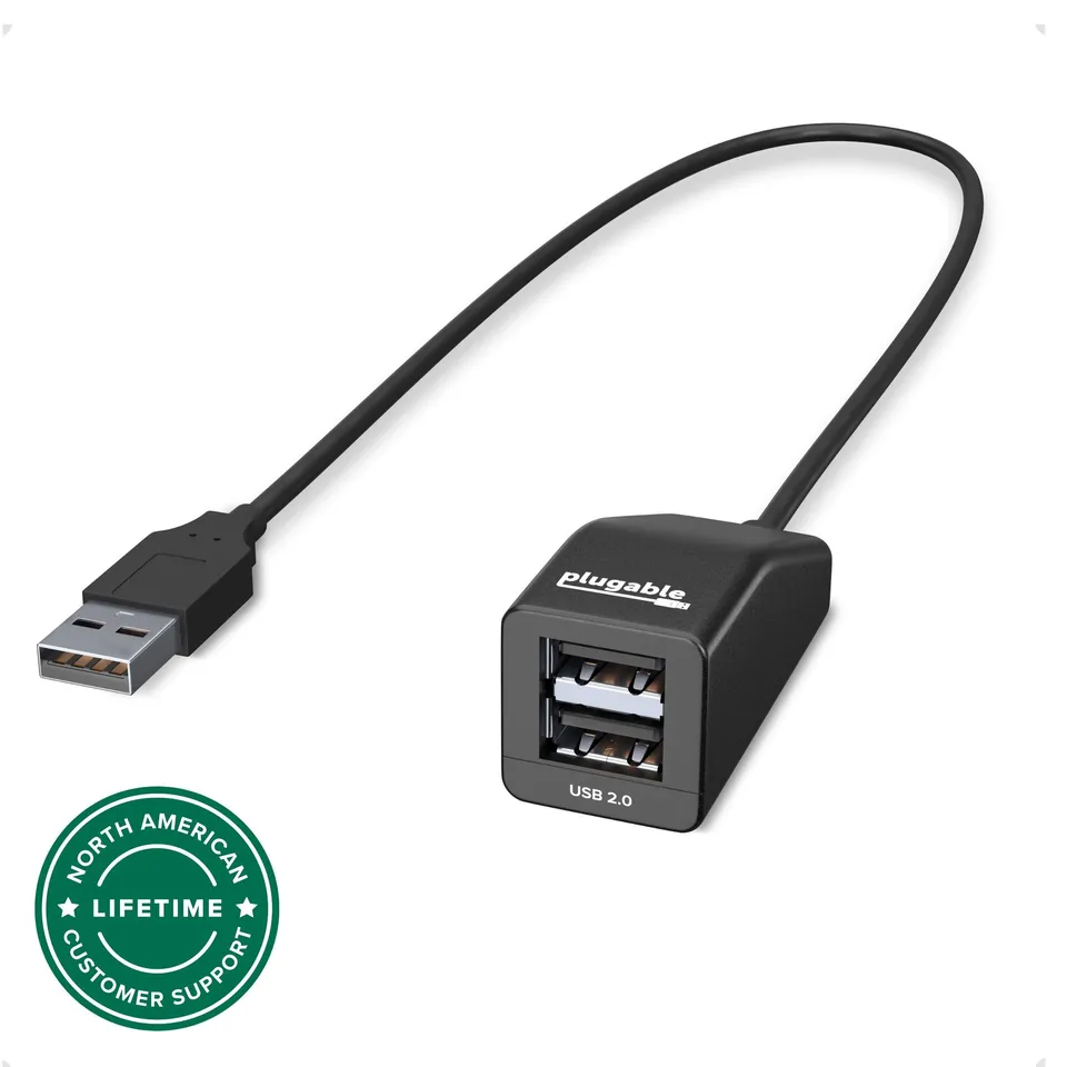 plugable-usb-2-0-2-port-hub-splitter image 1