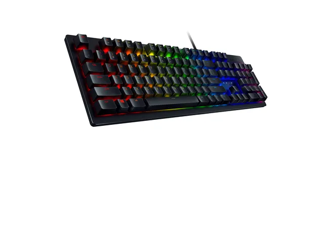 razer-huntsman-gaming-keyboard-clicky-optical-switches-chroma-rgb-aluminum-top-f image 1