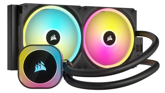 corsair-icue-link-h115i-rgb-liquid-cpu-cooler-280mm-aio-qx140-rgb-fans-intel-lga image 1
