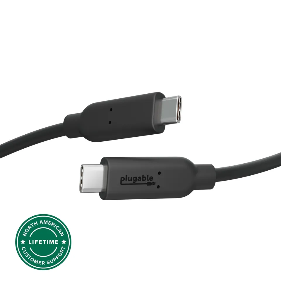 plugable-usbc-c100-usb-c-to-usb-c-cable-1-meter-10gbps-5a-usb-if-certified image 1