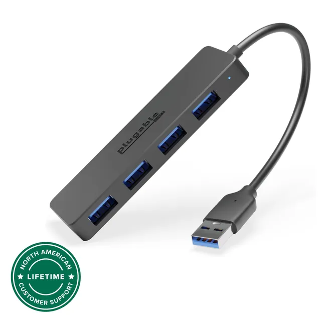 plugable-usb-3-0-4-port-hub-usb3-hub4a-ultra-slim image 1