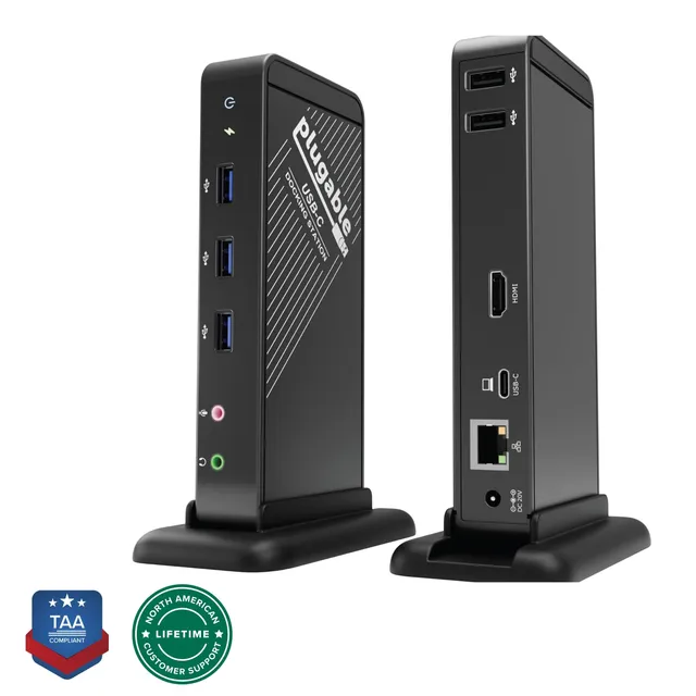 plugable-usb-c-docking-station-with-hdmi-60w-laptop-charging-ud-ca1a image 1