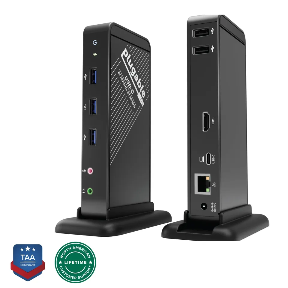 plugable-usb-c-docking-station-with-hdmi-60w-laptop-charging-ud-ca1a image 1