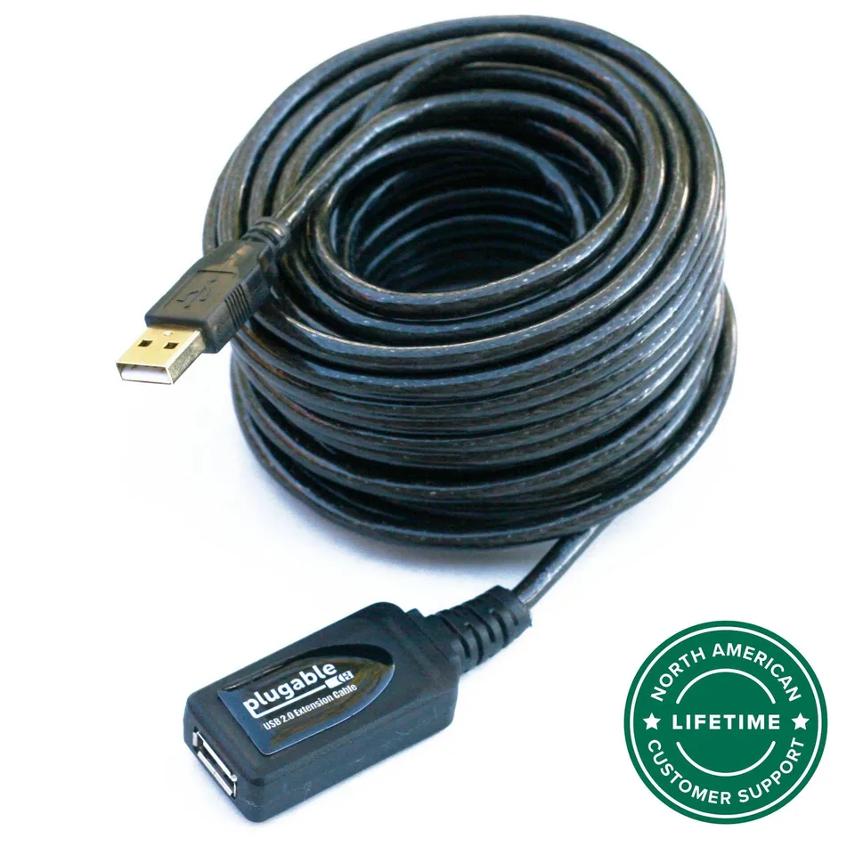 plugable-usb-2-0-active-extension-cable-10m-32ft-bus-powered image 1