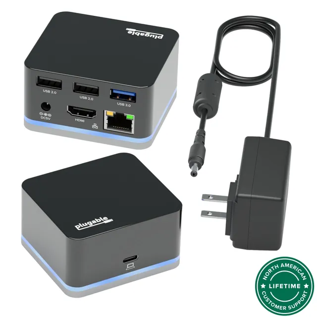 plugable-usb-c-laptop-dock-ud-cube-4k-hdmi-3x-usb-ethernet image 1
