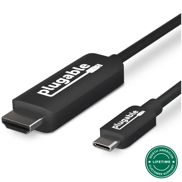 plugable-usb-c-to-hdmi-2-0-cable-4k-60hz-usbc-hdmi-cable image 1