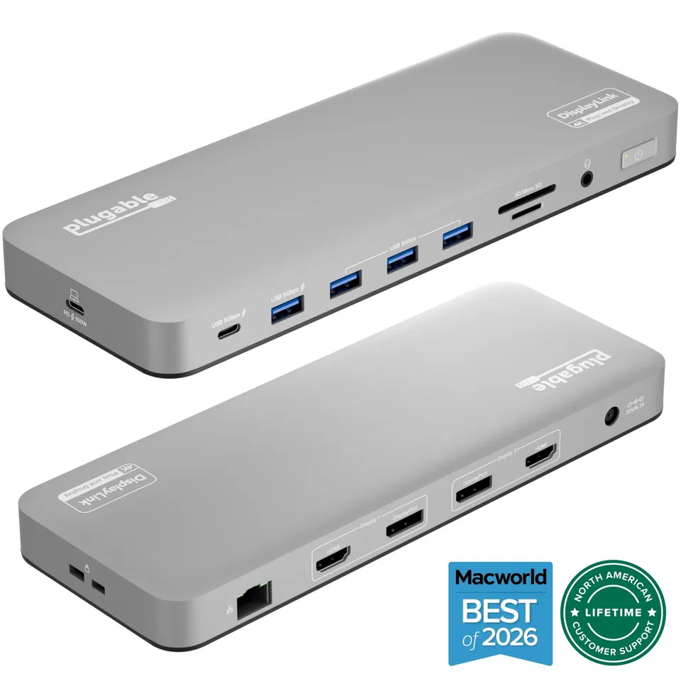 plugable-ud-6950pdh-usb-c-docking-station-for-mac-dual-4k-monitors-100w-laptop-c image 1