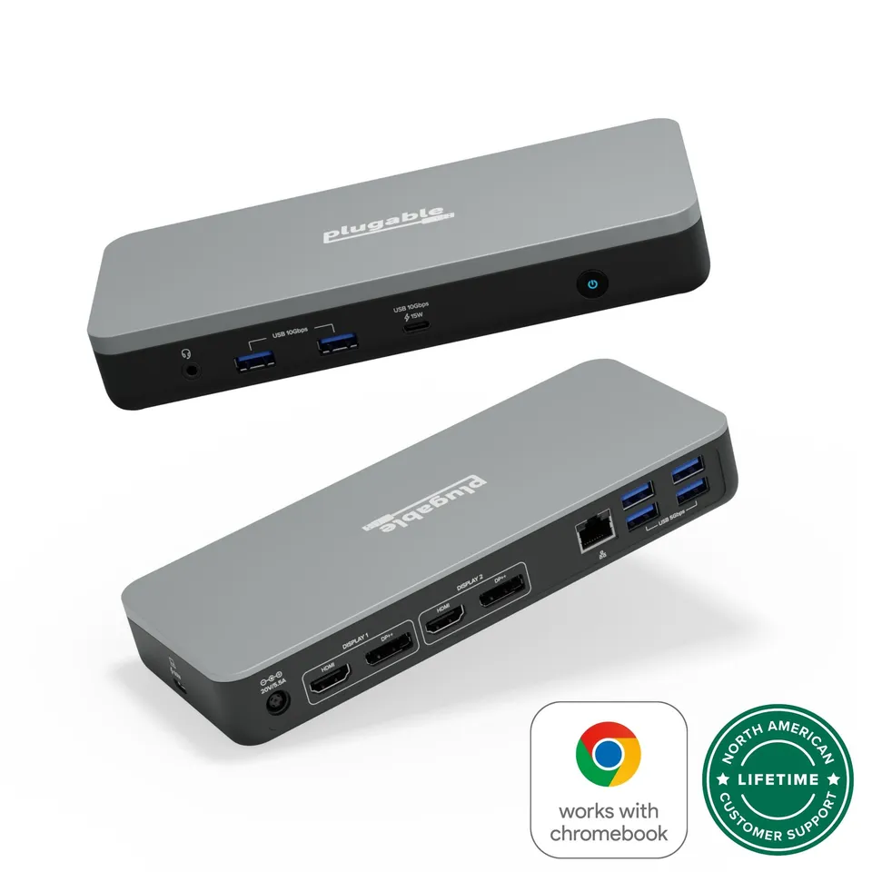 plugable-usb-c-dual-monitor-docking-station-certified-works-with-chromebook-60w- image 1