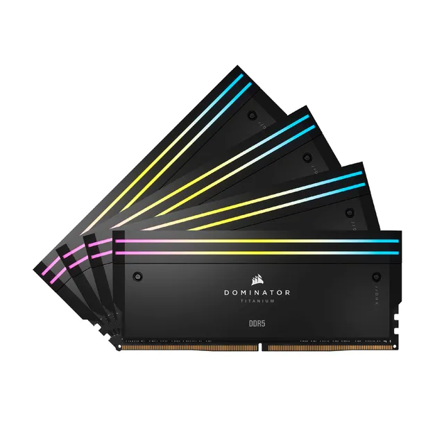 corsair-dominator-titanium-rgb-ddr5-ram-96gb-4x24gb-6400mhz-cl32 image 1