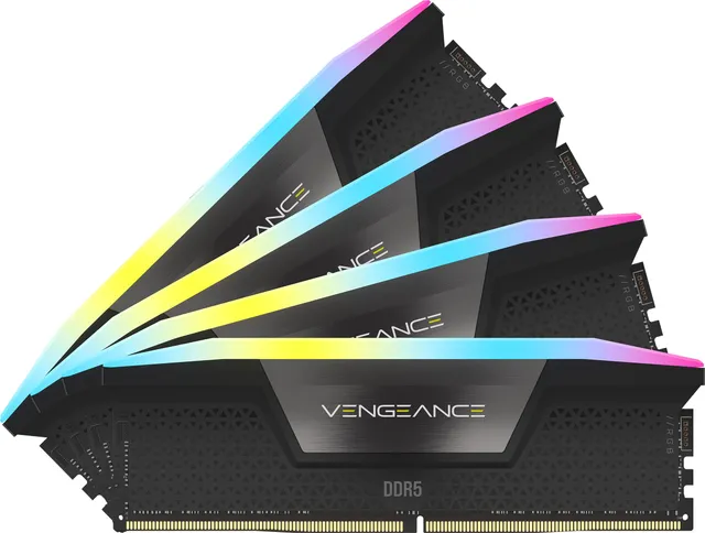 corsair-vengeance-rgb-ddr5-96gb-4x24gb-6400mhz-cl32-black image 1