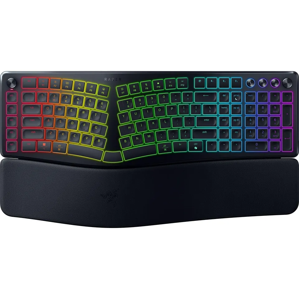 razer-pro-type-ergo-wireless-split-ergonomic-rgb-keyboard-adjustable-tilt-wrist- image 1