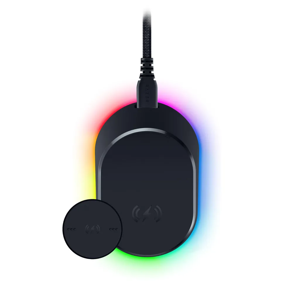razer-mouse-dock-pro-with-wireless-charging-puck-hyperpolling-8k-hz-anti-slip-ba image 1
