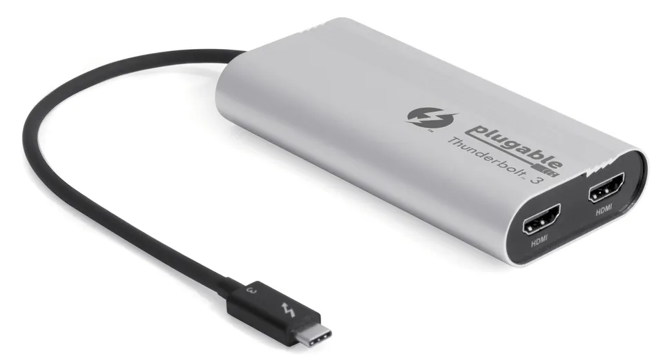 plugable-thunderbolt-3-dual-display-hdmi-2-0-adapter-for-mac-and-windows image 1