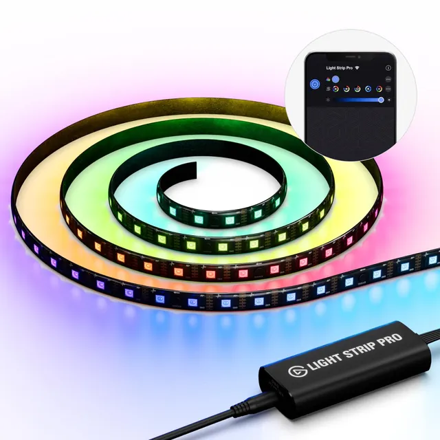 elgato-light-strip-pro-addressable-rgb-led-strip-120-leds-16m-colors-ai-scenes-m image 1