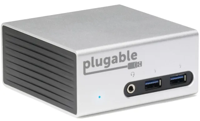 plugable-ud-5900-usb-3-0-4k-aluminum-mini-docking-station-with-dual-video-output image 1