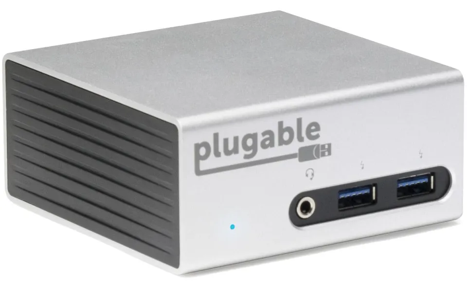 plugable-ud-5900-usb-3-0-4k-aluminum-mini-docking-station-with-dual-video-output image 1