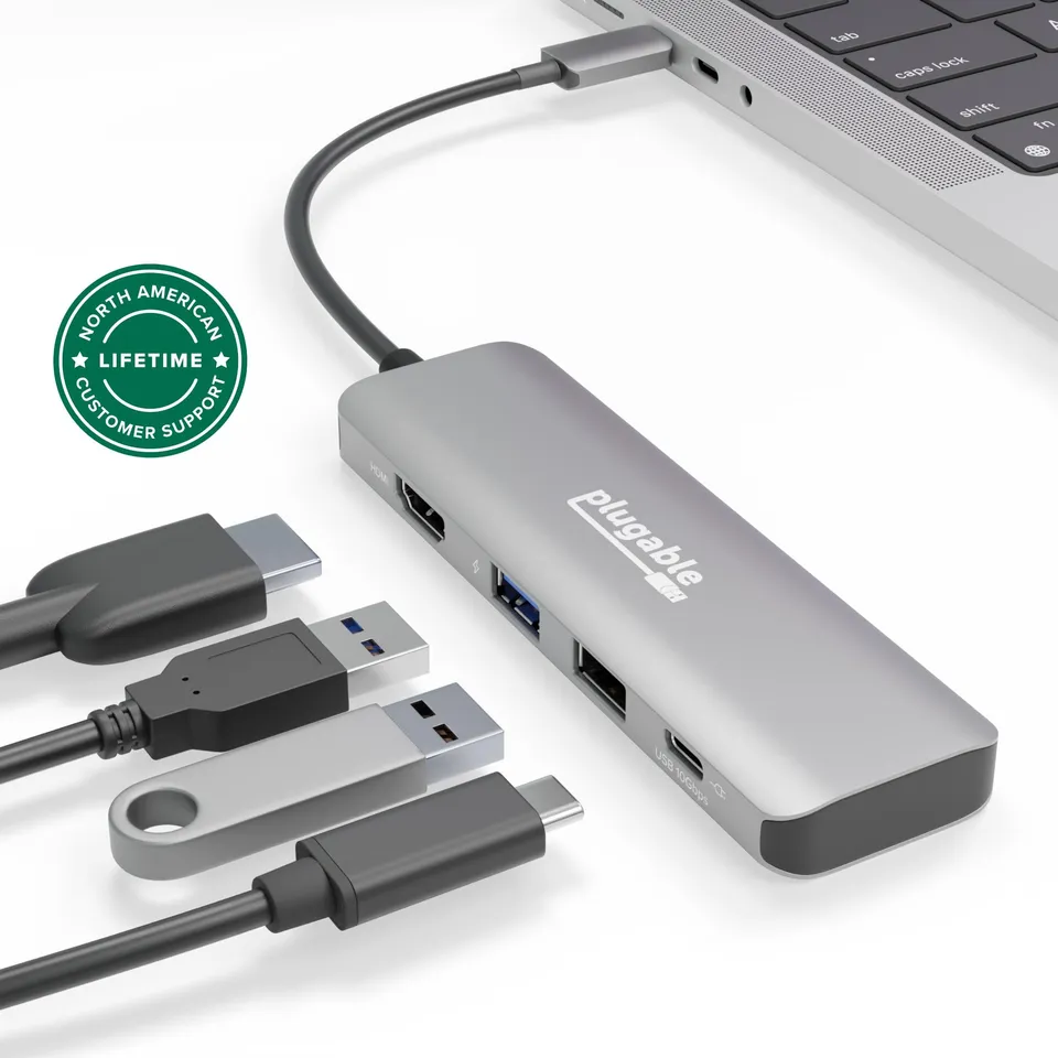 plugable-usbc-4in1-4-in-1-usb-c-hub-with-4k-hdmi-and-100w-charging image 1