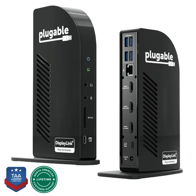 plugable-ud-ultcdl-usb-c-triple-monitor-dock-with-100w-charging-taa-compliant image 1