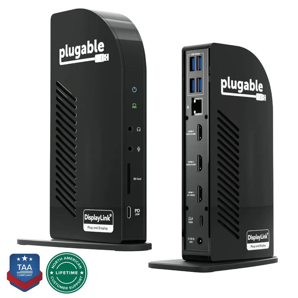 plugable-ud-ultcdl-usb-c-triple-monitor-dock-with-100w-charging-taa-compliant image 1