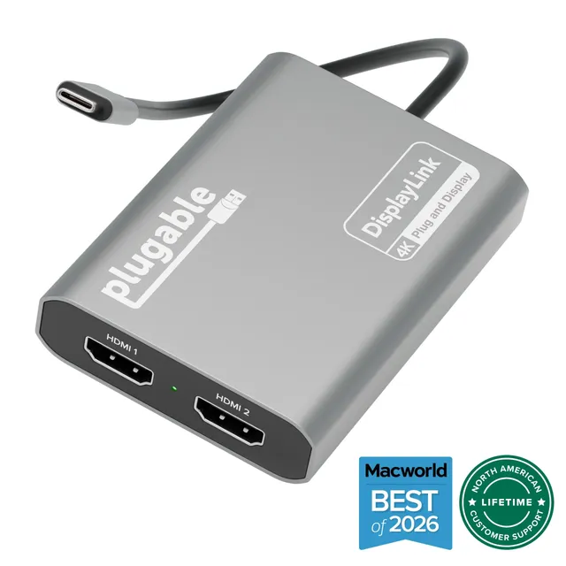 plugable-usb-c-to-hdmi-adapter-dual-monitor-4k-60hz-for-mac-m1-m2-m3 image 1