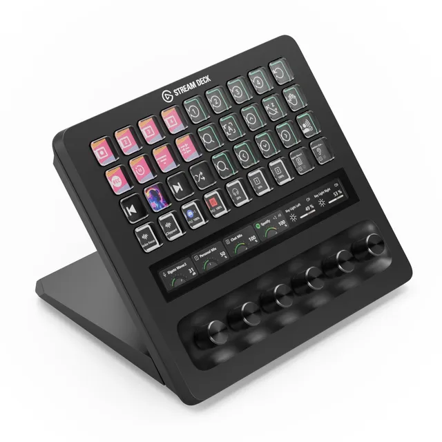 elgato-stream-deck-xl-control-platform-with-36-macro-keys-dials-and-touch-strip image 1