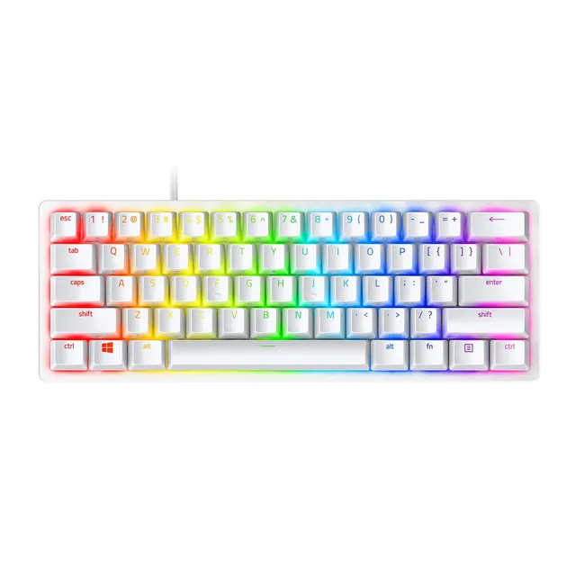 razer-huntsman-mini-60-gaming-keyboard-clicky-optical-switches-white-chroma-rgb- image 1