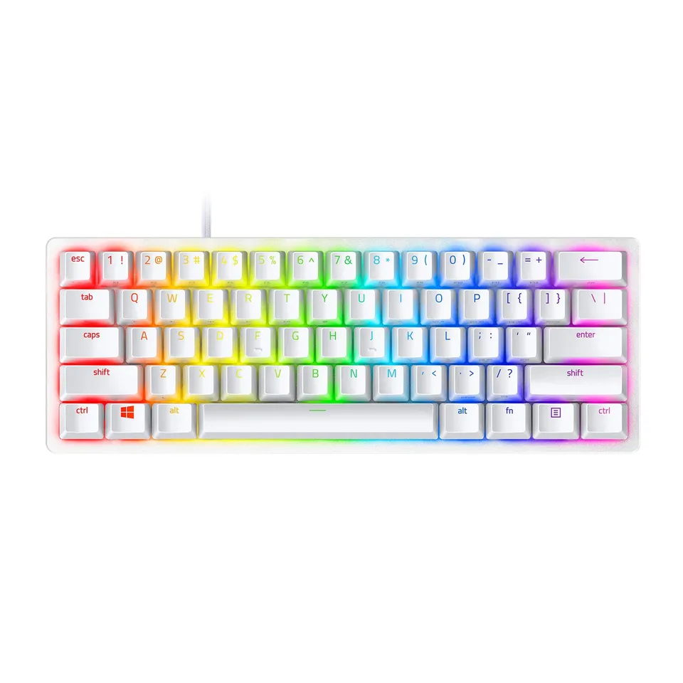 razer-huntsman-mini-60-gaming-keyboard-clicky-optical-switches-white-chroma-rgb- image 1